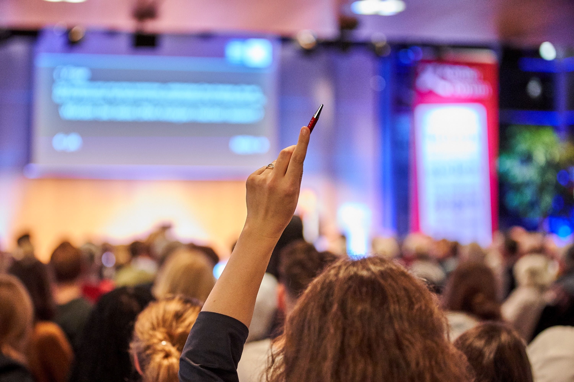 Public attending a conference