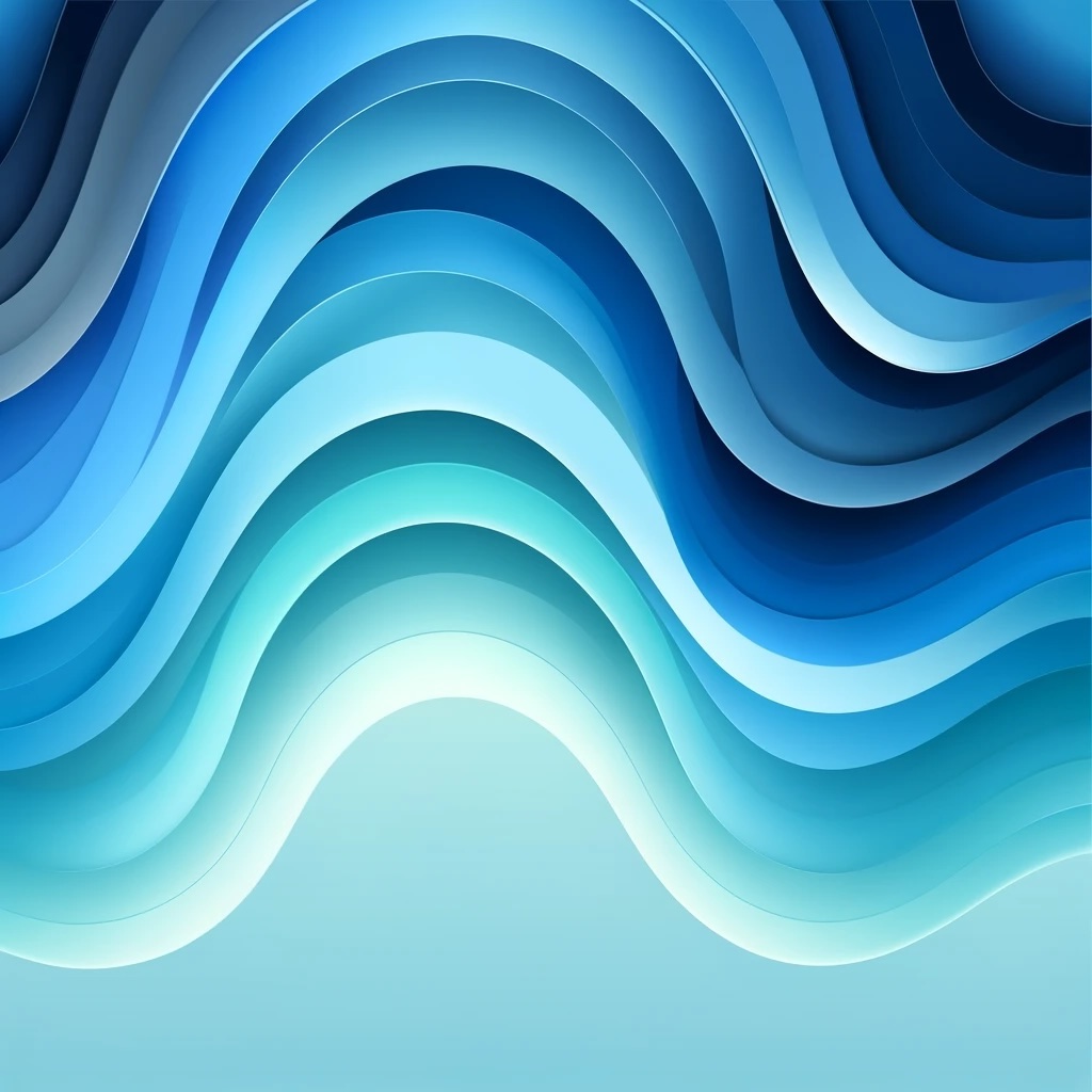 an abstract image featuring various shades of blue