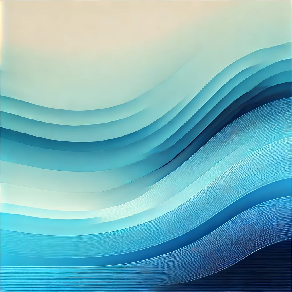 an abstract image featuring various shades of blue